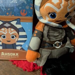 Scentsy Ahsoka Buddy Plush - Orange and Gray